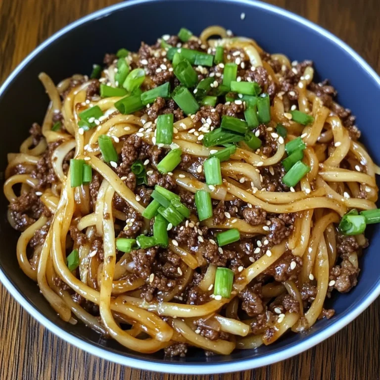 Easy Mongolian Ground Beef Noodles