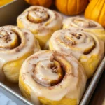 Homemade Pumpkin Chai Cinnamon Rolls
