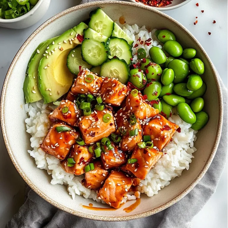 Honey Sriracha Salmon Bowls