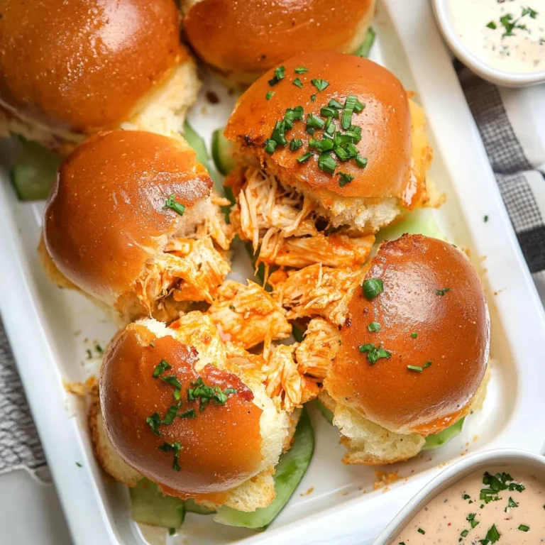 Spicy Buffalo Chicken Sliders