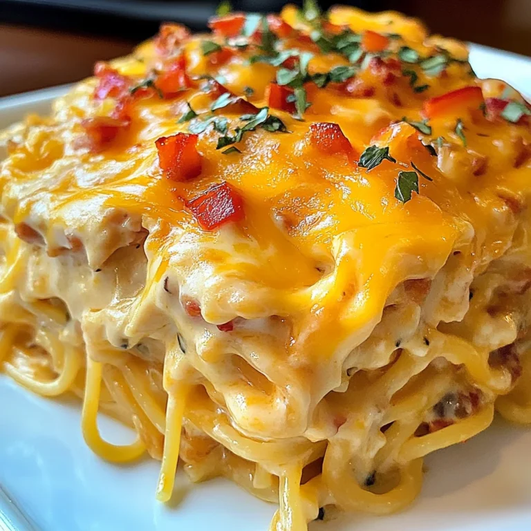 Spicy Southern Cheesy Chicken Spaghetti Casserole