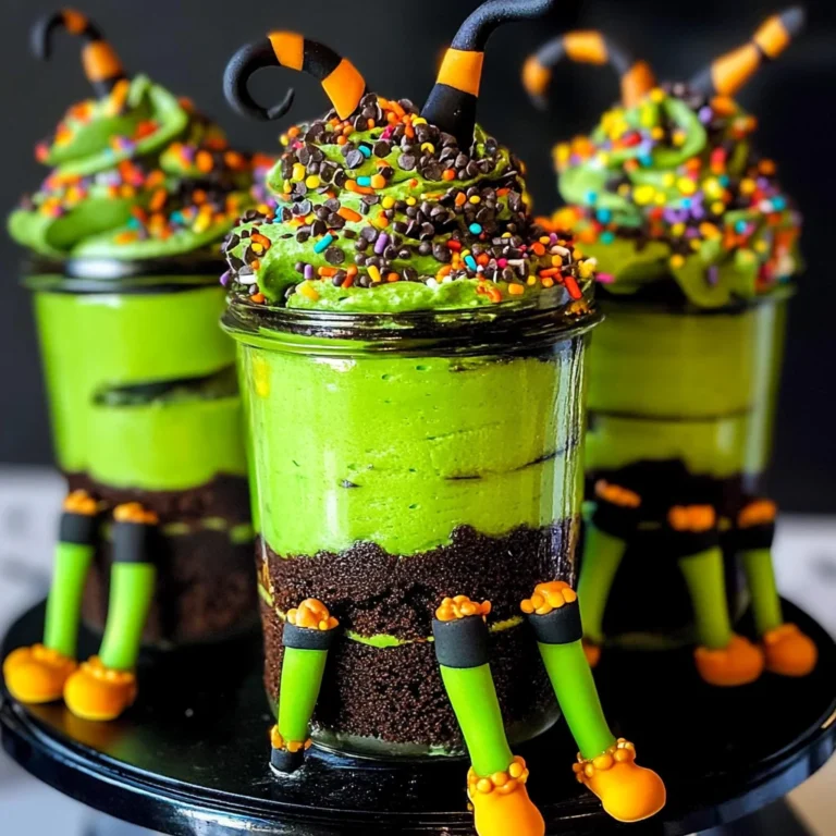 Witches Brew Halloween Cake Jars