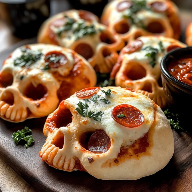 Cheesy Halloween Pizza Skulls