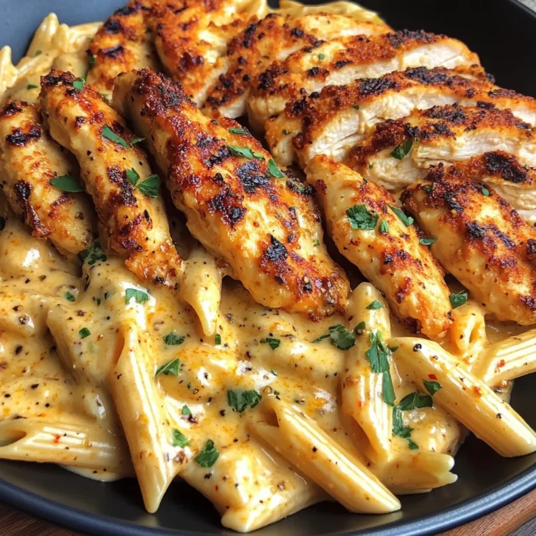 Creamy Cajun Three-Cheese Chicken Penne Recipe