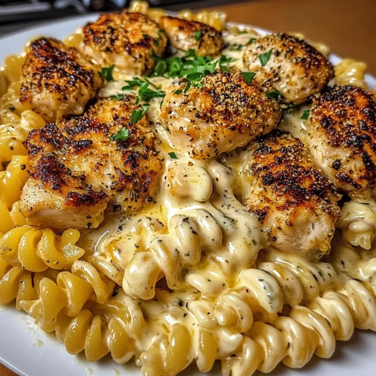 Garlic Parmesan Chicken with Velveeta Rotini Alfredo