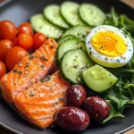 Omega Power Plate with Salmon & Avocado
