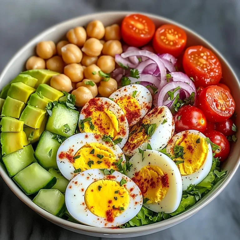 Rainbow Protein Bowl with Eggs & Chickpeas