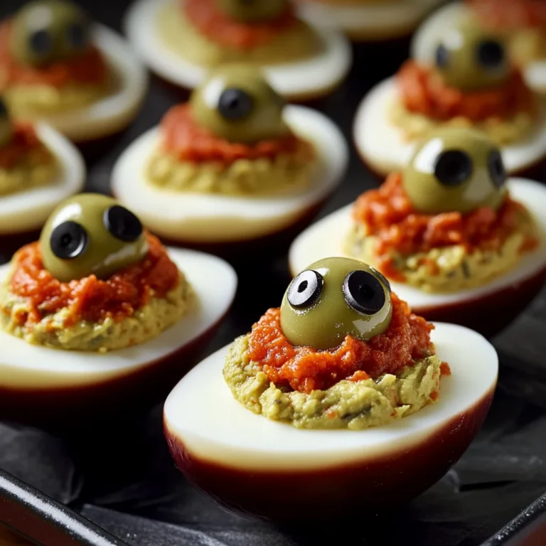 Spooky Deviled Eyeballs