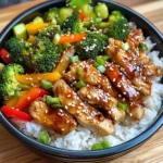 Teriyaki Chicken & Veggie Rice Bowl