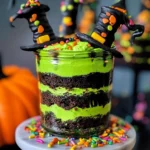 Witches Brew Halloween Cake Jars