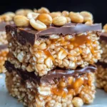 Caramel Peanut Rice Krispie Treats