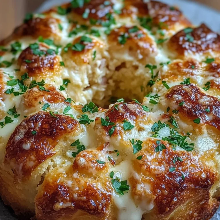 Chicken Alfredo Monkey Bread