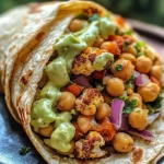 Chili Lime Chickpea Cauliflower Wrap Recipe