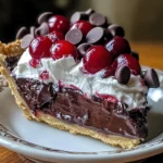 Chocolate Cherry Cream Pie