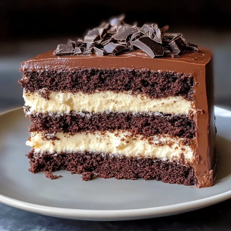 Chocolate Mousse Layer Cake