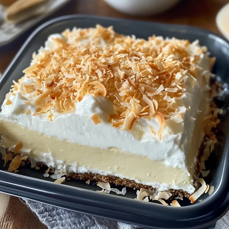 Coconut Cream Lush: A Creamy, No-Bake Dessert for Every Occasion