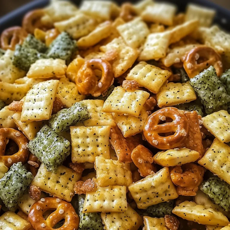 Dill Pickle Chex Mix: A Tangy Snack Sensation