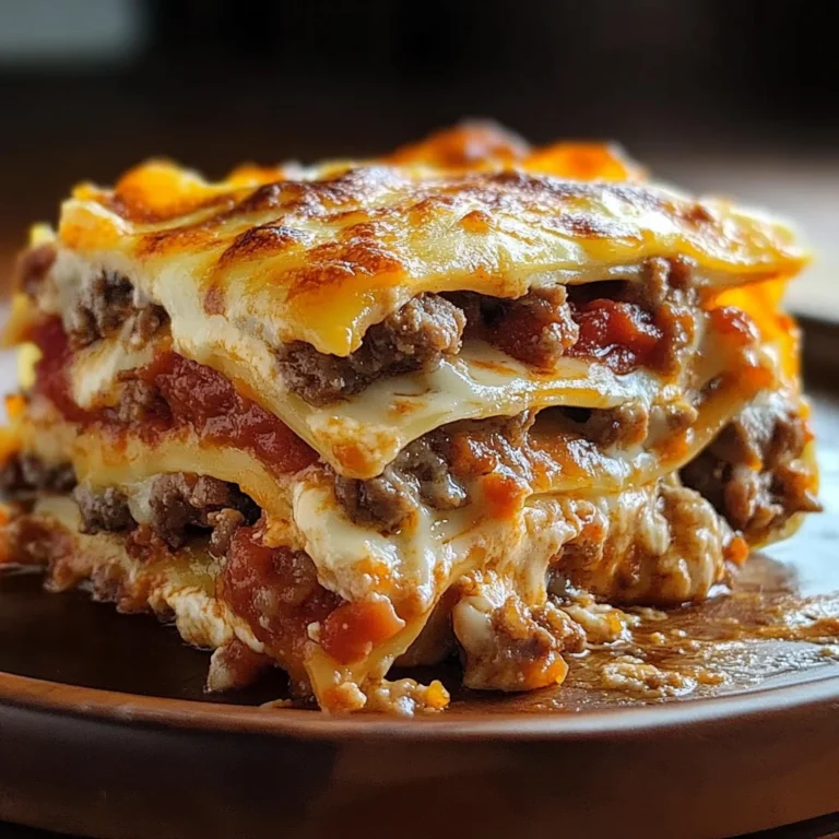 Parmesan Garlic Turkey Bacon Cheeseburger Lasagna Recipe