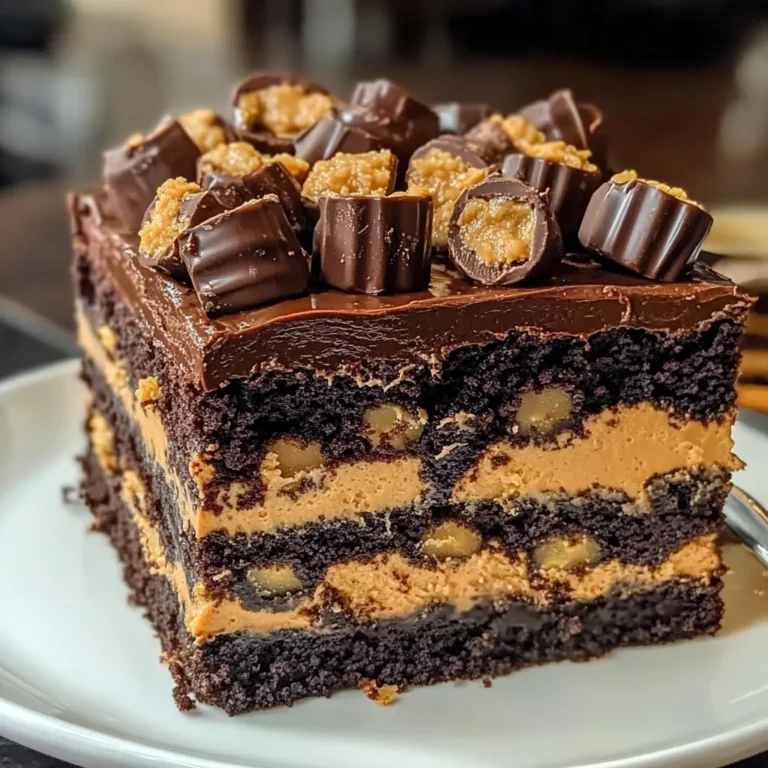 Reese’s Peanut Butter Earthquake Cake