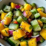 Refreshing Mango Cucumber Salad