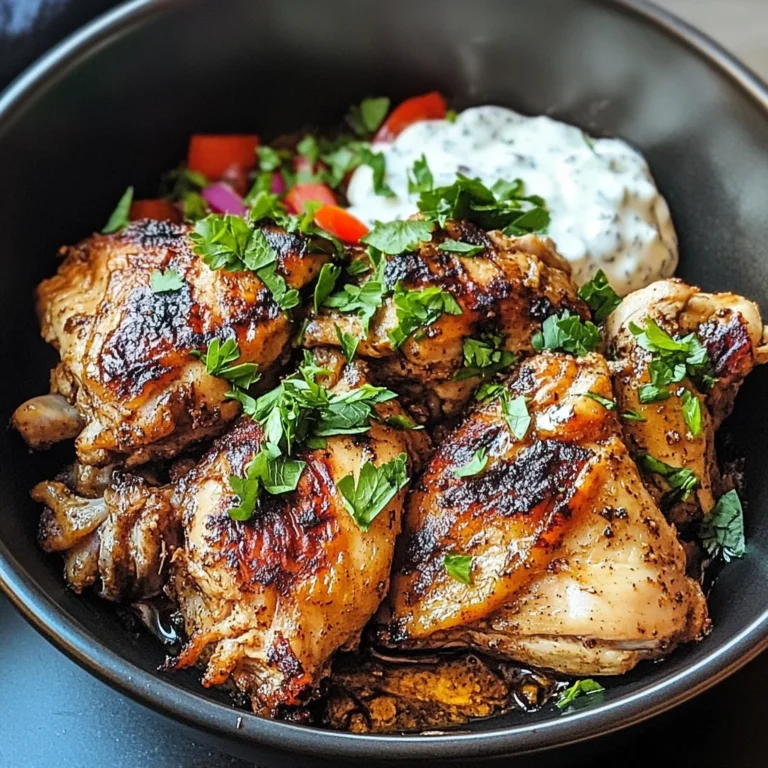 Spiced Yogurt-Marinated Chicken Thighs